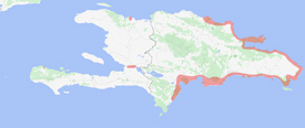 Range map of Aristelliger lar